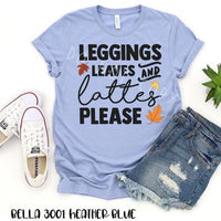 Leggings Leaves & Lattes Please OS24