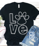 Love Paw Print PVD20