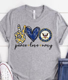 Peace Love Navy PVD26