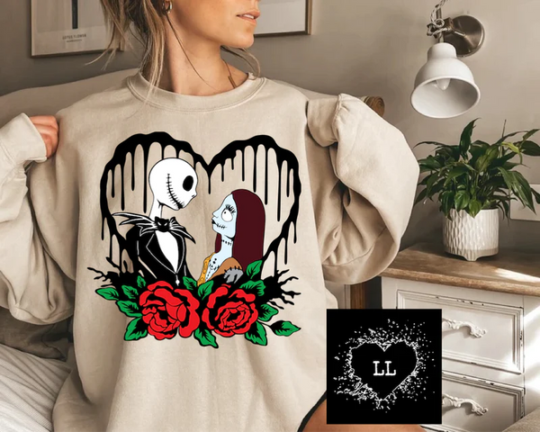 Jack & Sally Love Drip Sweatshirt PVD55