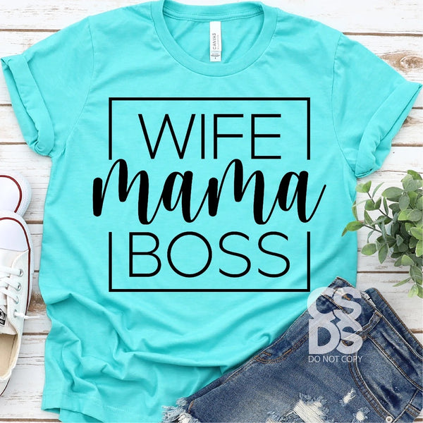 Wife Mama Boss PVD20