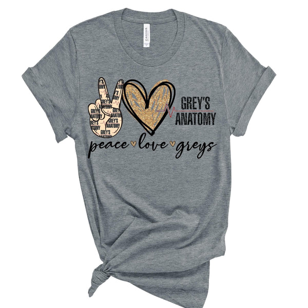 Peace Love Greys Anatomy PVD25