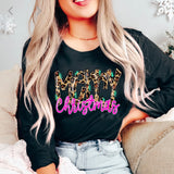 Merry Christmas Pink Leopard Sweatshirt PVD60