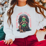 Sleigh Bells Ring, I’m Not Listening Grinch Sweatshirt  PVD45