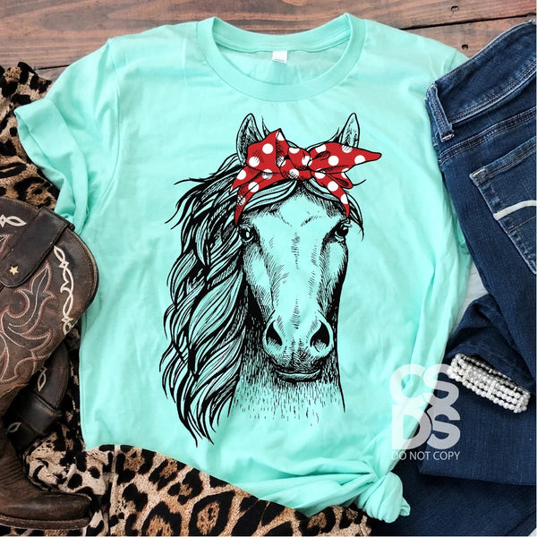 Horse with bandana PVD22
