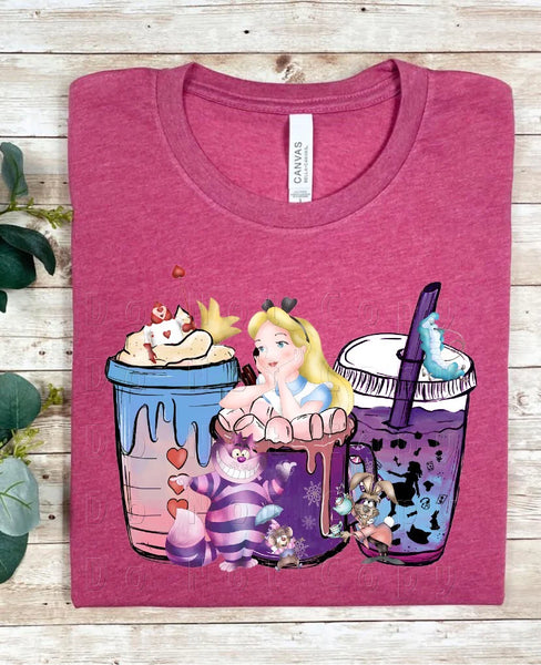 Alice & Wonderland cups PVD55