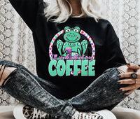 I’ll croak without my coffee Sweatshirt PVD60