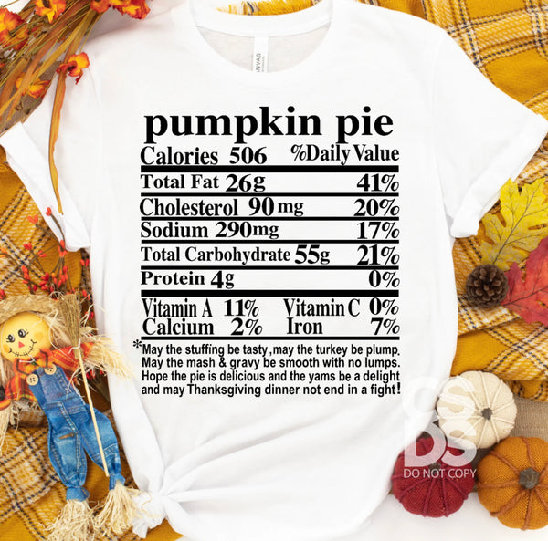 Pumpkin Pie Ingredients PVD19