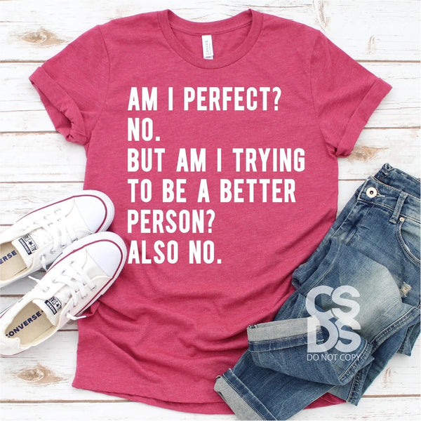 Am I perfect? No. PVD22