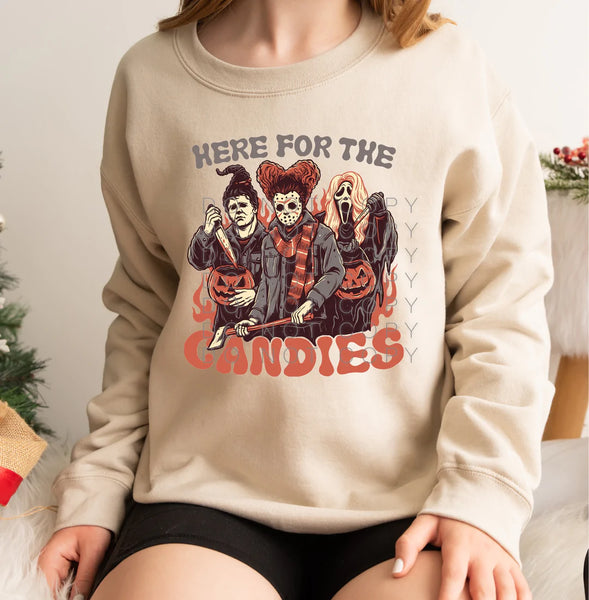 Here For The Candies Sweatshirt PVD51