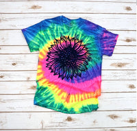 Sunflower on Tie Dye PVD14